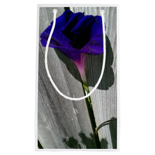 紫フローラ スモールペーパーバッグ (正面)