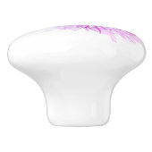 紫フローラ セラミックノブ (側面)