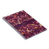 紫フローラ- ノートブック (右側)