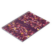 紫フローラ- ノートブック (左側)