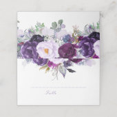 紫フローラ プレイスカード (外部開封)