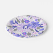 紫フローラ ペーパープレート (アングル)