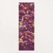 紫フローラ- ヨガマット (正面)