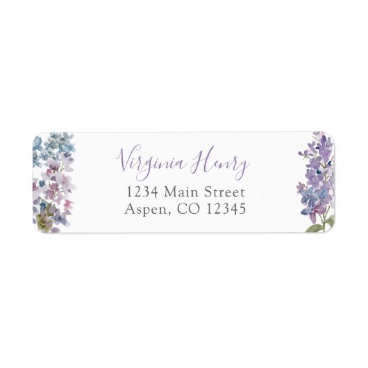 紫フローラ ラベル (正面)