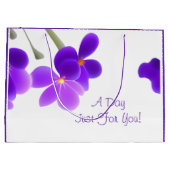 紫フローラ ラージペーパーバッグ (裏面)