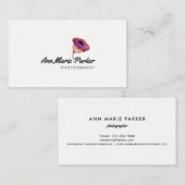 紫フローラ 名刺 (正面/裏面)