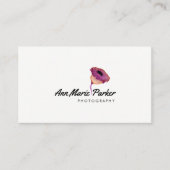 紫フローラ 名刺 (正面)