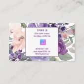 紫フローラ 名刺 (裏面)