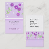 紫フローラ 名刺 (正面/裏面)