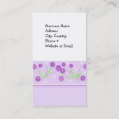 紫フローラ 名刺 (裏面)