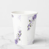 紫フローラ 紙コップ (左)