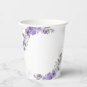 紫フローラ 紙コップ (正面)