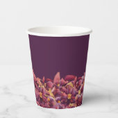 紫フローラ- 紙コップ (裏面)