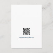 紫フローラQRコ結婚ード エンクロージャーカード (裏面)