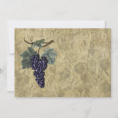 紫ブドウ果実酒テイスティングパーティの招待状 招待状 (裏面)