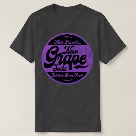 紫ブドウ風味ソーダ Tシャツ (デザイン正面)
