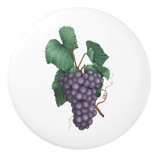 紫ブドウ セラミックノブ (正面)