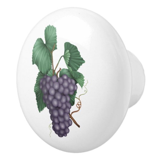 紫ブドウ セラミックノブ (右)