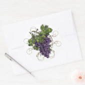 紫ブドウ ラウンドシール (封筒)