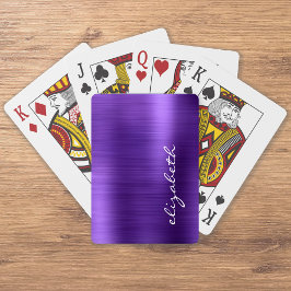 紫ブラシ仕上げメタル署名スクリプト トランプ