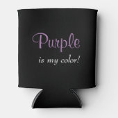 紫ブラック 缶クーラー (正面)