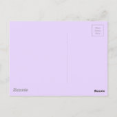 紫プリンセスティアラグラフィッククラウンカスタマイズ可能P ポストカード (裏面)