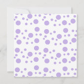 紫ベビーフクロウ 招待状 (裏面)