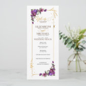 紫ホットピンク金ゴールド水色フローラ結婚ズ プログラム (スタンド正面)