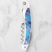 紫ホワイトアクアコルクねじ ソムリエナイフ (正面)