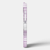 紫ホワイトグレーブラックウッドファブリックテクスチャAce Pr Case-Mate iPhoneケース (裏面 / 左)