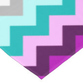 紫ホワイトティール（緑がかった色）シボロンミディアムテーブルクロス テーブルクロス (アングル)