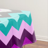 紫ホワイトティール（緑がかった色）シボロンミディアムテーブルクロス テーブルクロス (インサイチュ)