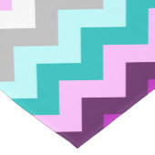 紫ホワイトティール（緑がかった色）シボロンミディアムテーブルランナー ミディアムテーブルランナー (コーナー)