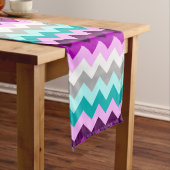 紫ホワイトティール（緑がかった色）シボロンミディアムテーブルランナー ミディアムテーブルランナー (インサイチュ)