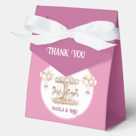 紫ポニー夢 – 赤ちゃんシャワーパーティーの好意ボックス フェイバーボックス