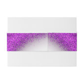 紫マお洒落ゼンタ紙吹雪結婚モノグラム 招待状ベリーバンド (裏面例)