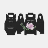 紫マグノリアフローラ水彩植物学 フェイバーボックス (折り畳みなし)