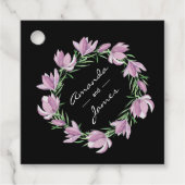 紫マグノリアフローラ水彩 フェイバータグ (正面)