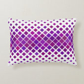 紫マゼンタダイヤモンドデザイン アクセントクッション (正面)