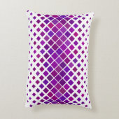 紫マゼンタダイヤモンドデザイン アクセントクッション (裏面(縦))