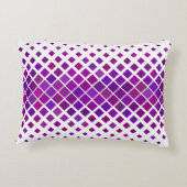 紫マゼンタダイヤモンドデザイン アクセントクッション (裏面)