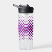 紫マゼンタダイヤモンドデザイン ウォーターボトル (右面)