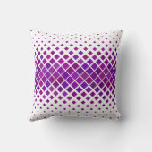 紫マゼンタダイヤモンドデザイン クッション (裏面)