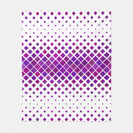 紫マゼンタダイヤモンドデザイン フリースブランケット