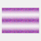 紫マゼンタダイヤモンドデザイン ラッピングペーパーシート (正面2)