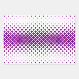 紫マゼンタダイヤモンドデザイン ラッピングペーパーシート