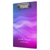 紫マゼンモダンタグラデーション抽象芸術波 クリップボード (左)