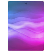 紫マゼンモダンタグラデーション抽象芸術波 クリップボード (裏面)