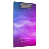 紫マゼンモダンタグラデーション抽象芸術波 クリップボード (右)