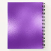 紫ミニマルの虹色 ノートブック (裏面)